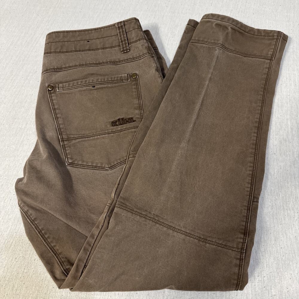 Kuhl Free Rydr Men's Pants 34x32 Brown Khaki Vintage Patina Dye Outdoor Hiking